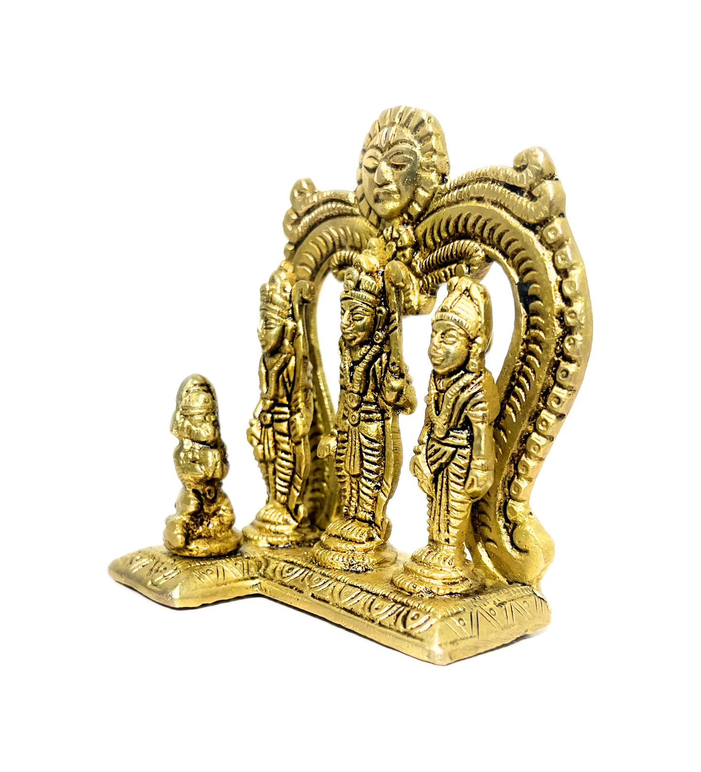 Ramdarbar Idol Set 100% Pure Brass-Antique Finish