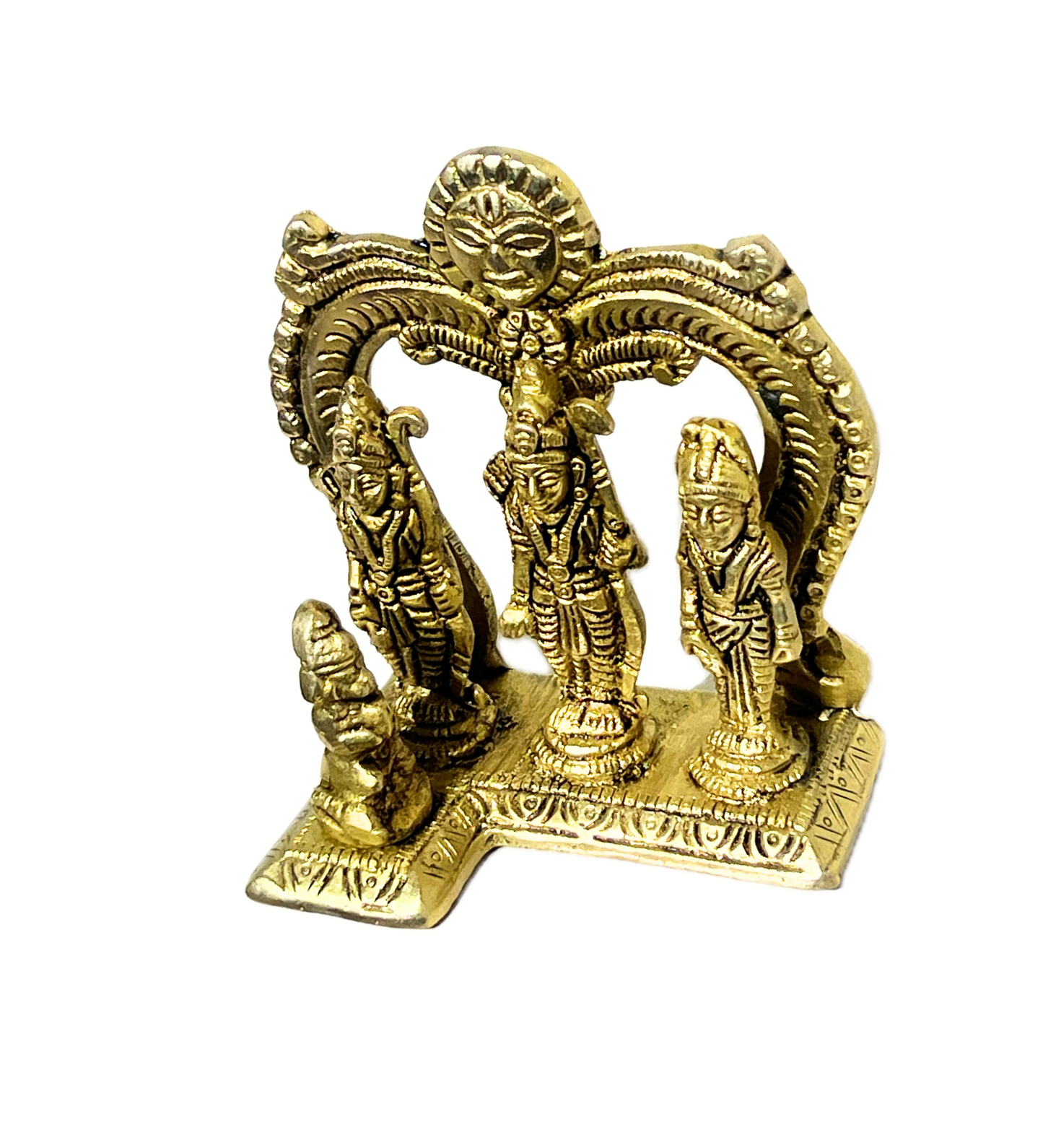 Ramdarbar Idol Set 100% Pure Brass-Antique Finish
