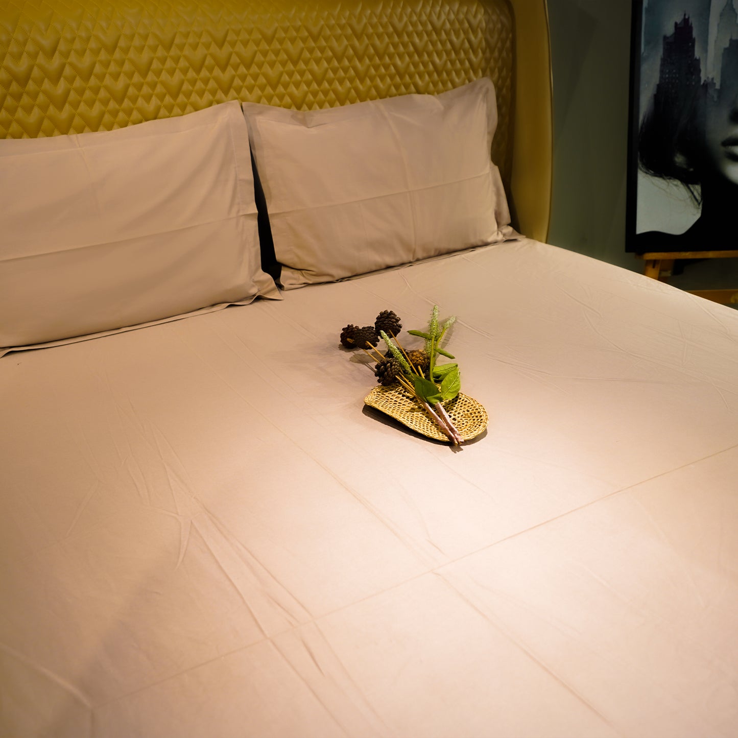 Grey Elegance 300 TC|500 TC Flat Sheet Set