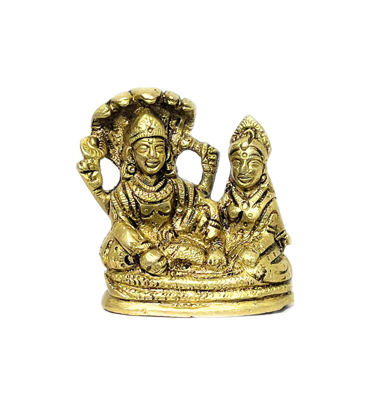 Brass Vishnu Laxmi on Shesh Naag – 100% Pure Brass