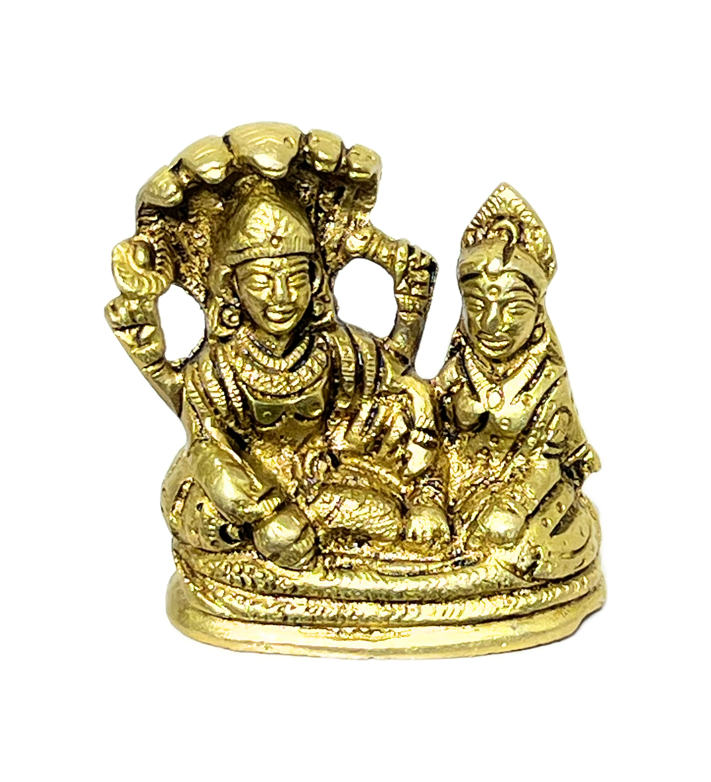 Brass Vishnu Laxmi on Shesh Naag – 100% Pure Brass
