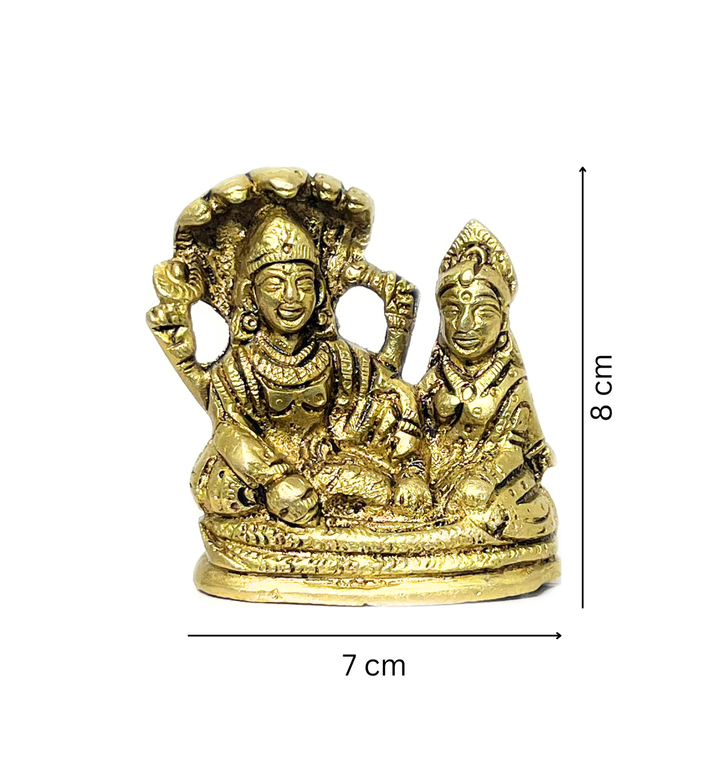 Brass Vishnu Laxmi on Shesh Naag – 100% Pure Brass