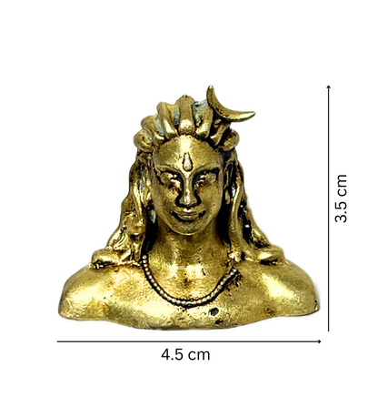 Brass Adiyogi Idol – 100% Pure Brass