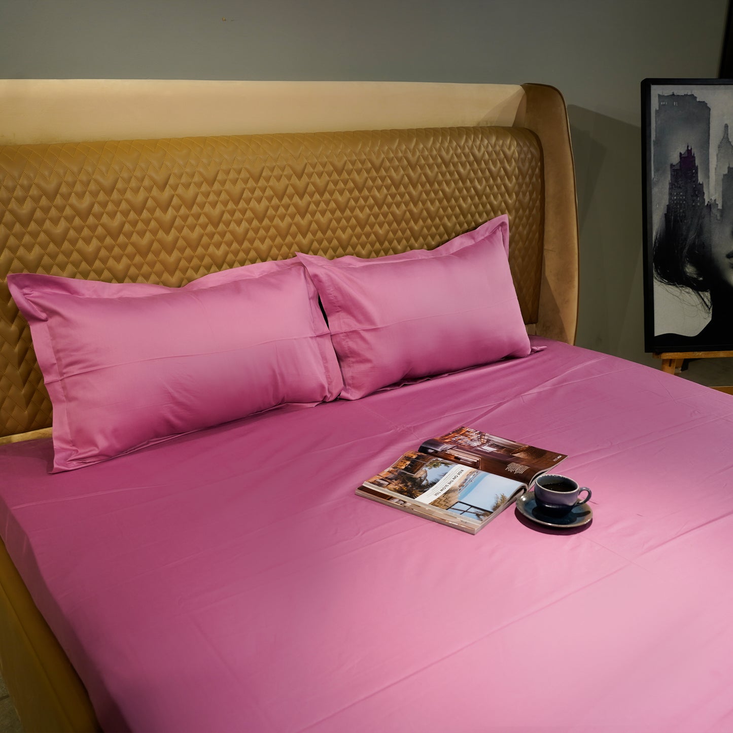 Grey Elegance 300 TC|500 TC Flat Sheet Set