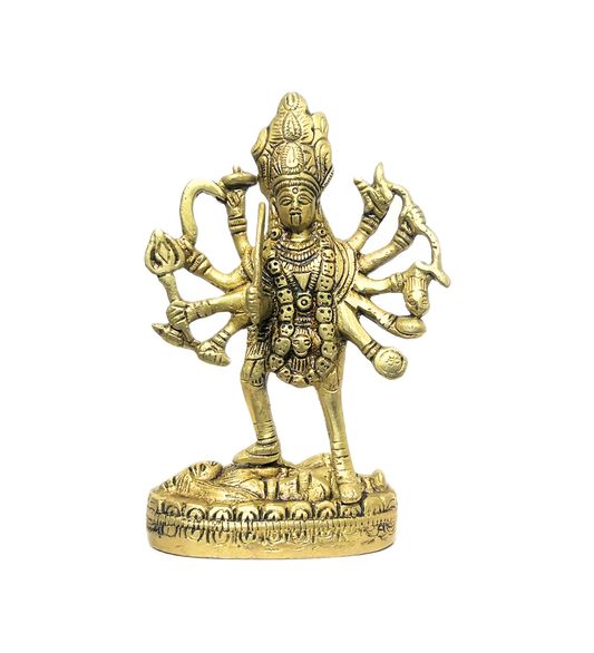 Brass Kali Maa Idol – 100% Pure Brass