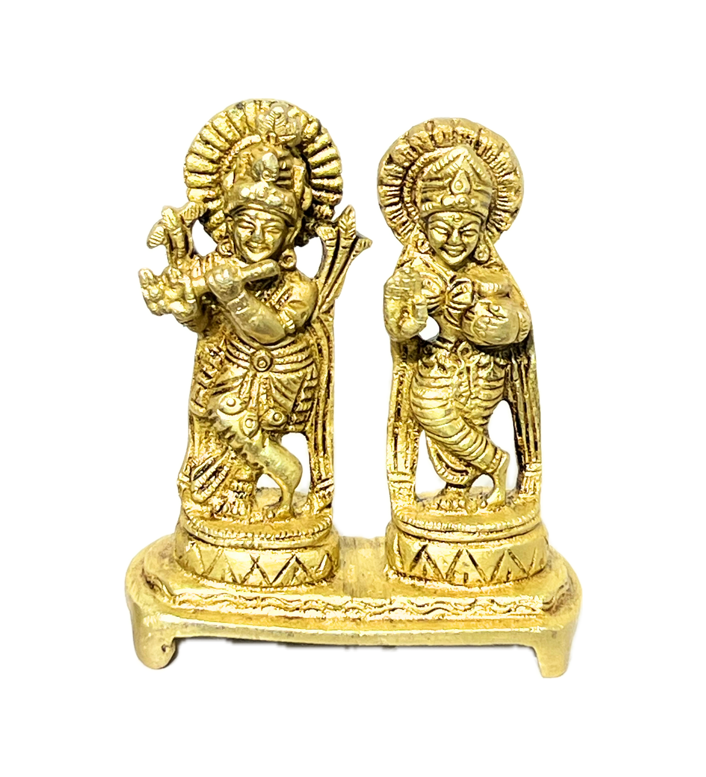 Brass Radha Krishna Idol – 100% Pure Brass