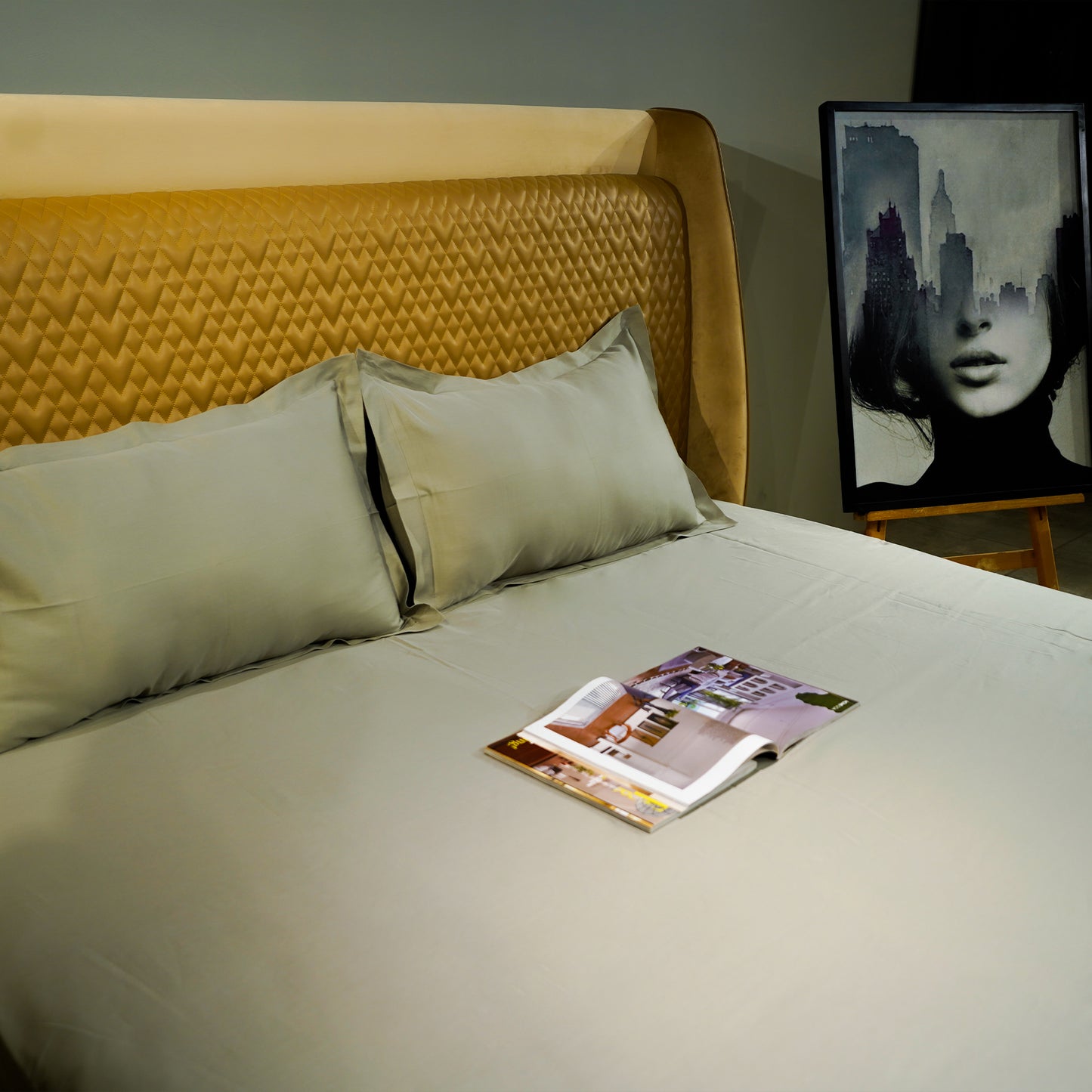Grey Elegance 300 TC|500 TC Flat Sheet Set