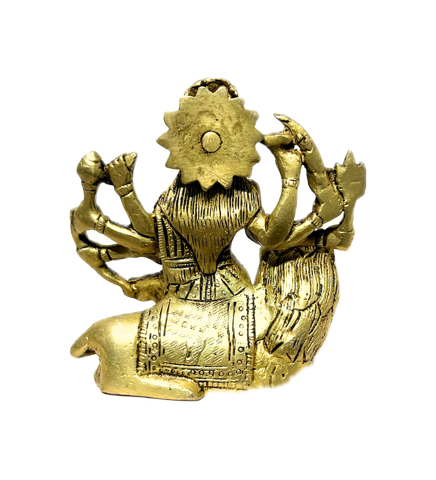 Brass Sherawali Maa Idol – 100% Pure Brass