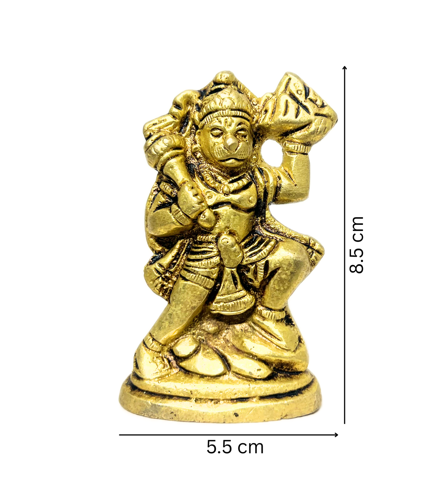 Standing Hanuman Idol Small– 100% Pure Brass