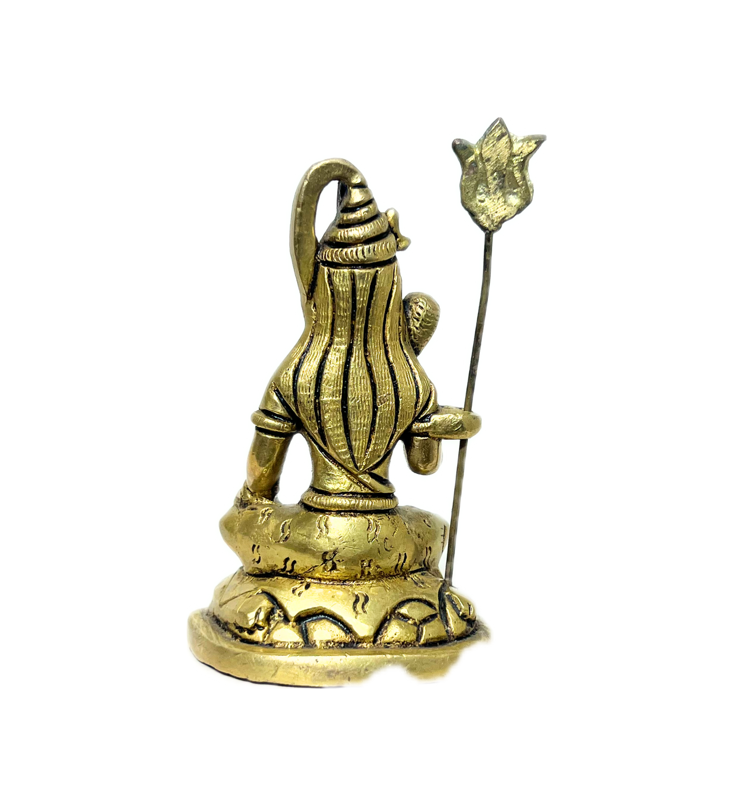 Brass Shiv Ji with Trishul Idol – 100% Pure Brass