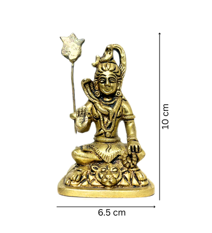 Brass Shiv Ji with Trishul Idol – 100% Pure Brass